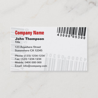 Barcode Business Card
