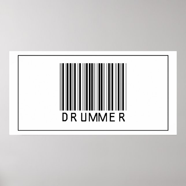Barcode Drummer Poster (Front)