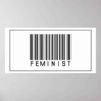 Barcode Feminist Poster