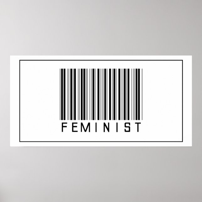 Barcode Feminist Poster (Front)