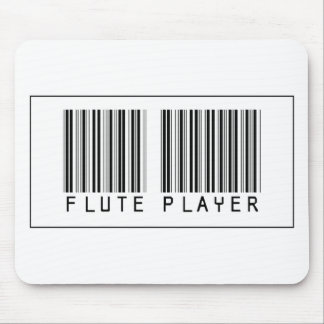 Barcode Flute Player Mouse Mat