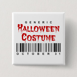 Barcode Generic Halloween Costume 15 Cm Square Badge