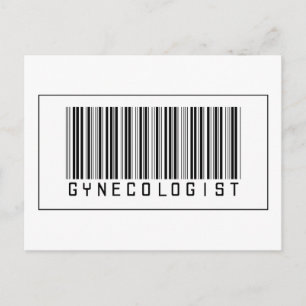Barcode Gynaecologist Postcard