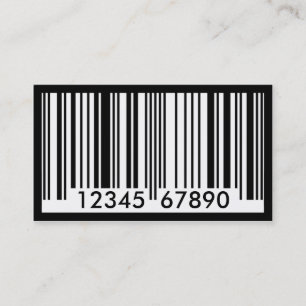 barcode identification business card