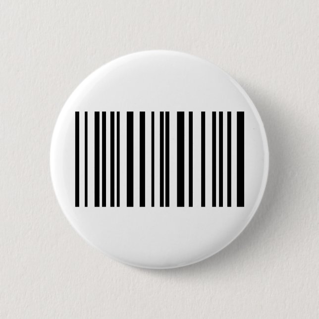 barcode label icon 6 cm round badge (Front)