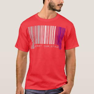 Barcode Merry Christmas Aseual Pride Flag LGBTQ Qu T-Shirt
