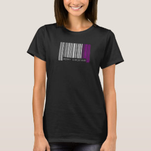 Barcode Merry Christmas Asexual Pride Flag Lgbtq Q T-Shirt