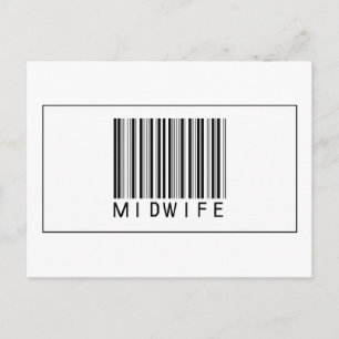 Barcode Midwife Postcard