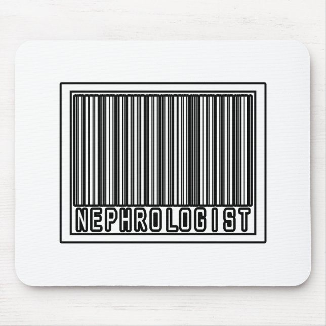 Barcode Nephrologist Mouse Mat (Front)