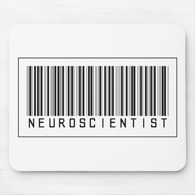 Barcode Neuroscientist Mouse Mat (Front)