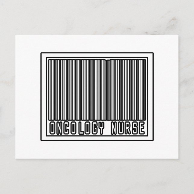 Barcode Oncology Nurse Postcard (Front)