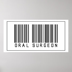 Barcode Oral Surgeon Poster