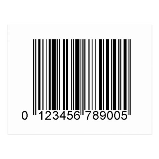 Barcode Postcard | Zazzle