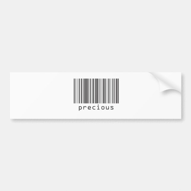 Barcode - Precious Bumper Sticker (Front)