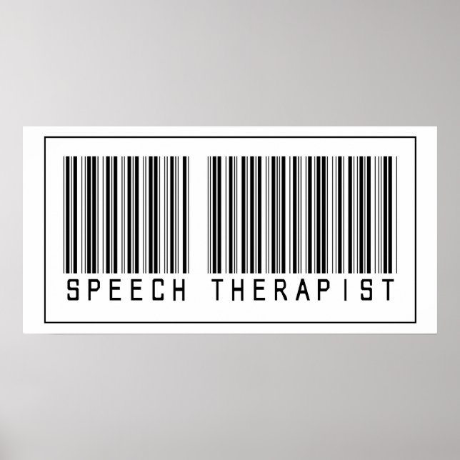 Barcode Speech Therapist Poster (Front)