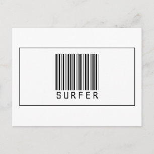 Barcode Surfer Postcard