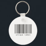 Barcode - Unique Label Key Ring<br><div class="desc">Barcode - Unique Label</div>