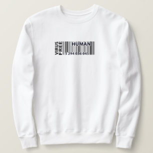 Barcode Virus Free Human Sweatshirt