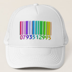 Barcode White Trucker Hat