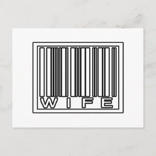 Barcode Wife Postcard