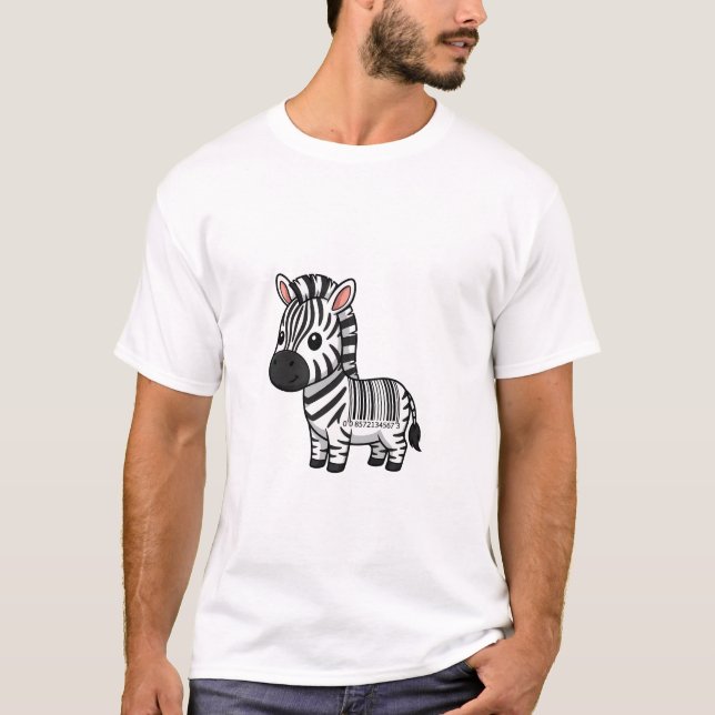 Barcode Zebra Cutie T-Shirt (Front)