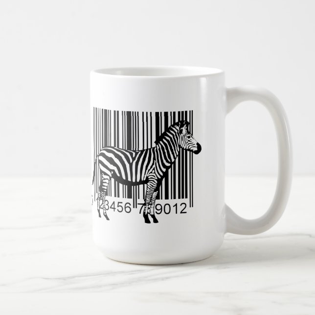 Barcode Zebra illustration Coffee Mug (Right)