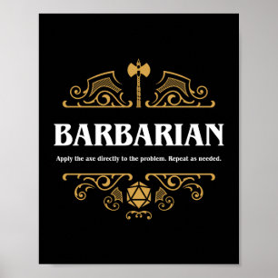 Bard Class Tabletop RPG Gaming Poster