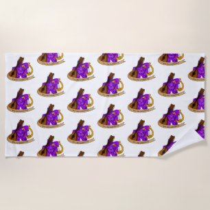 Bard Dice Design Beach Towel