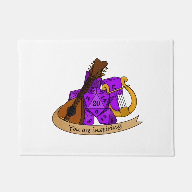 Bard Dice Design Doormat (Front)