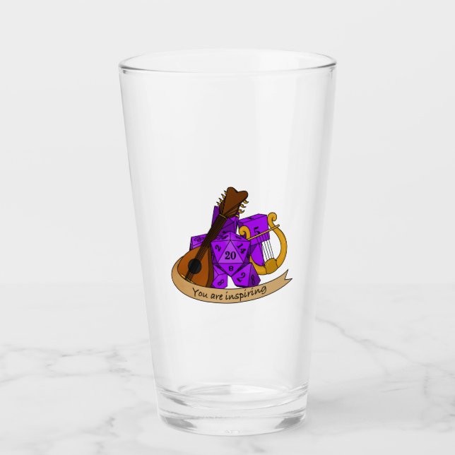 Bard Dice Design Glass (Front)