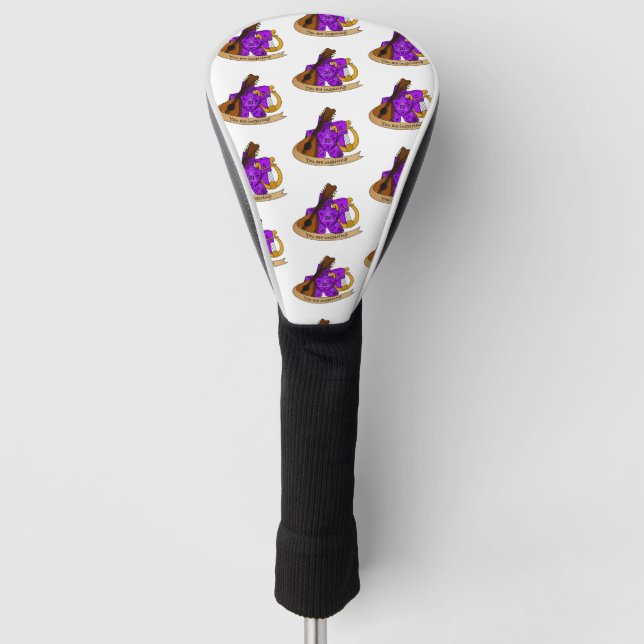 Bard Dice Design Golf Head Cover (Front)