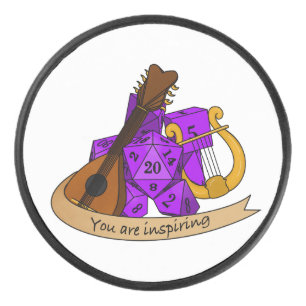 Bard Dice Design Hockey Puck