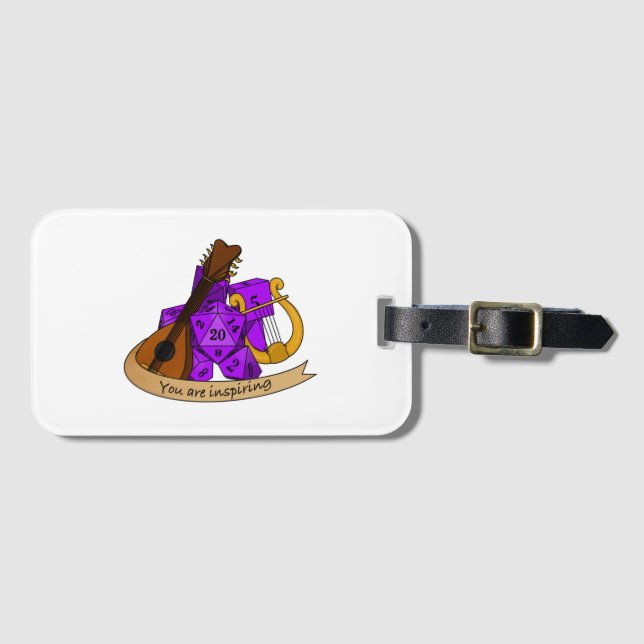 Bard Dice Design Luggage Tag (Front Horizontal)