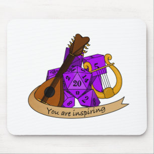 Bard Dice Design Mouse Mat