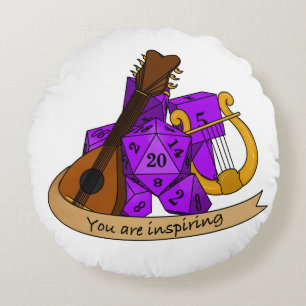 Bard Dice Design Round Cushion
