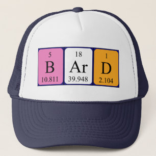 Bard periodic table name hat