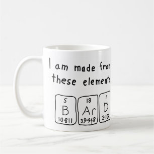 Bard periodic table name mug