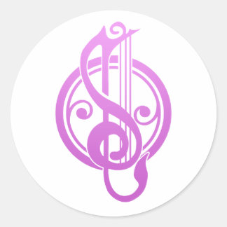 Bard Song Weaver DnD Classic Round Sticker