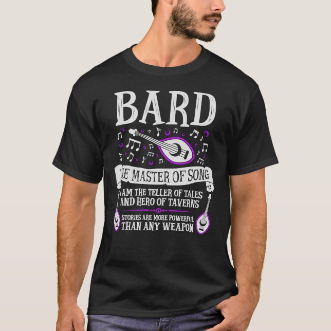 BARD, THE MASTER OF SONG - Dungeons &amp; Dragons  T-Shirt (Front)