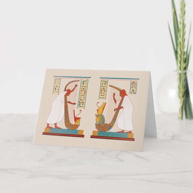 Bards of Ramses III Ancient Egypt Holiday Card (Front)