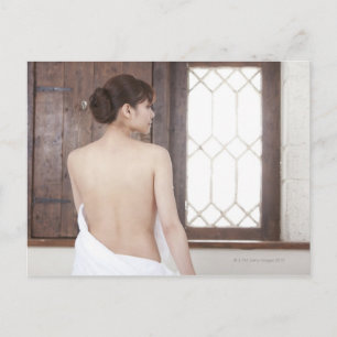 Bare Back of Young Woman Postcard