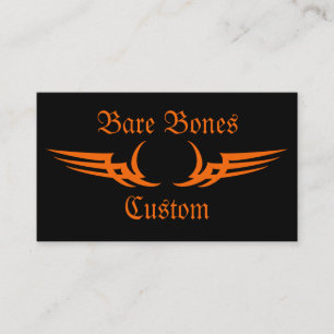 Bare Bones Custom Motorcycle Business Cards