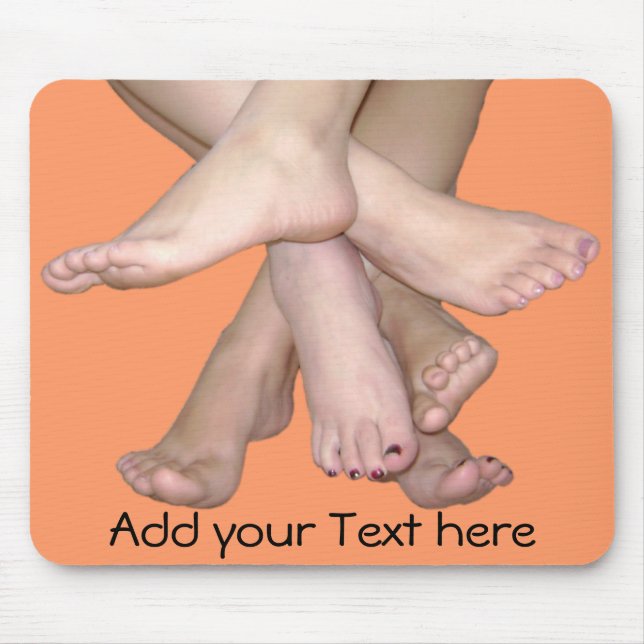 Bare Feet Art Mouse Mat (Front)