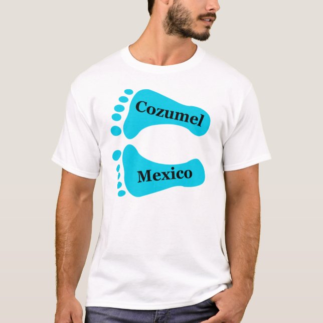 Bare Feet Cozumel Mexico T-Shirt (Front)