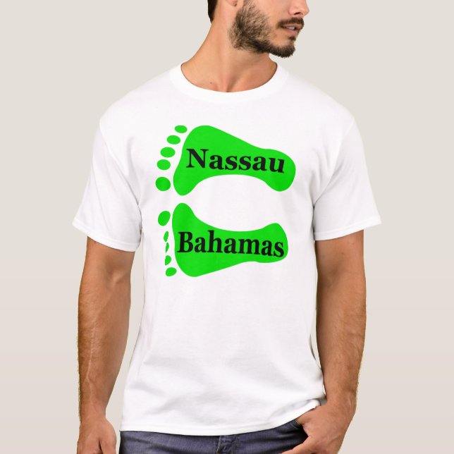 Bare Feet Nassau Bahamas T-Shirt (Front)