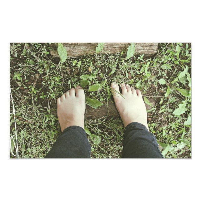 Bare feet photo print (Front)
