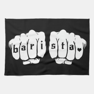 Bare Knuckle Barista Tea Towel