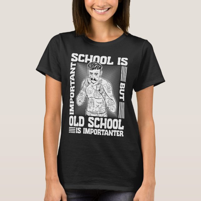 Bare Knuckle Boxing Outfit Old School Boxer MMA Fi T-Shirt (Front)