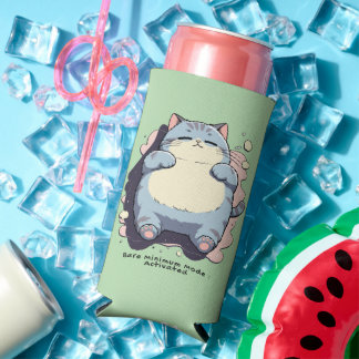 Bare Minimum Mode Activated – Relatable Mood Seltzer Can Cooler