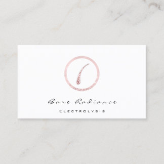 Bare Radiance Electrolysis Waxing Beauty Studio Business Card